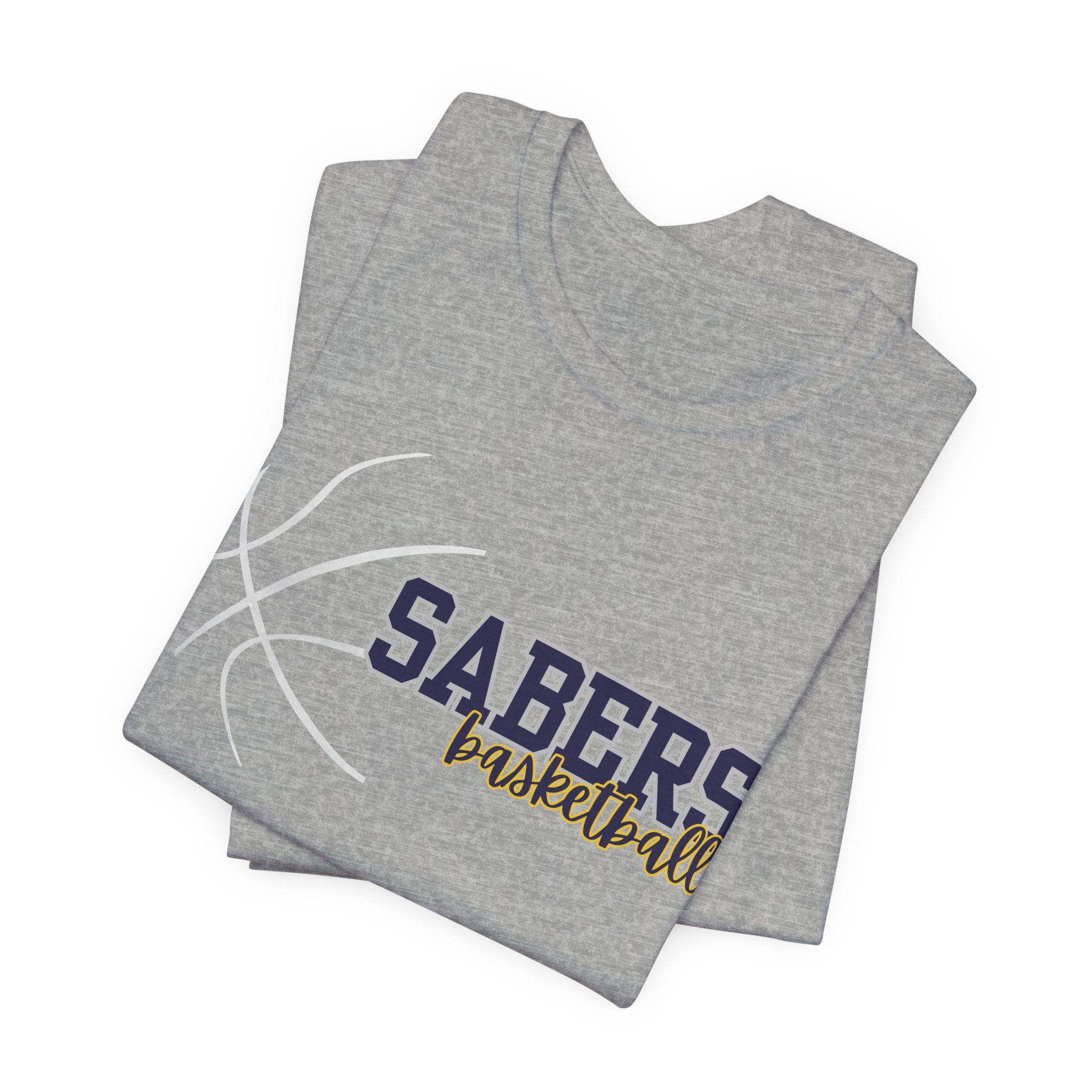 Sabers Basketball T‑Shirt — Team Logo Tee for Fans & Players