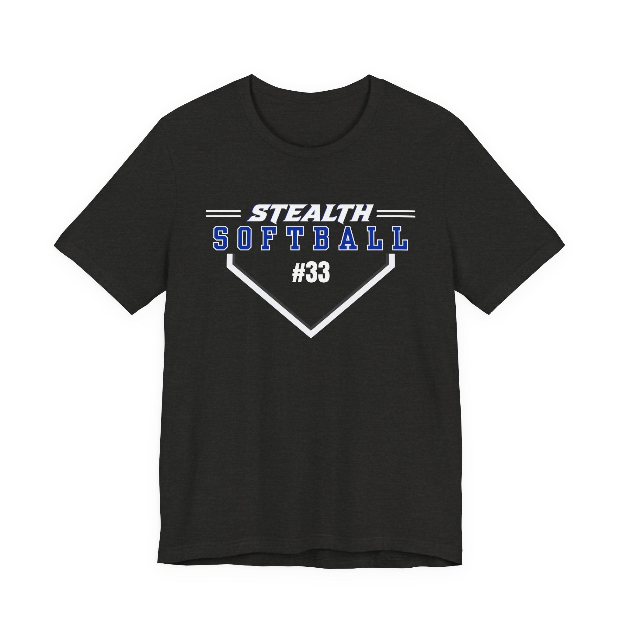 Stealth Simple Softball Tee PERSONALIZED