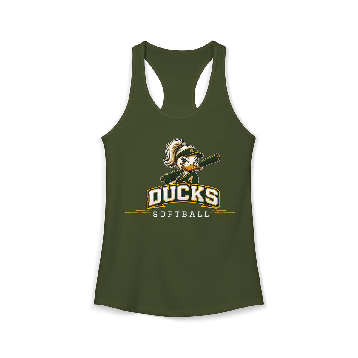 Ducks Softball Racerback