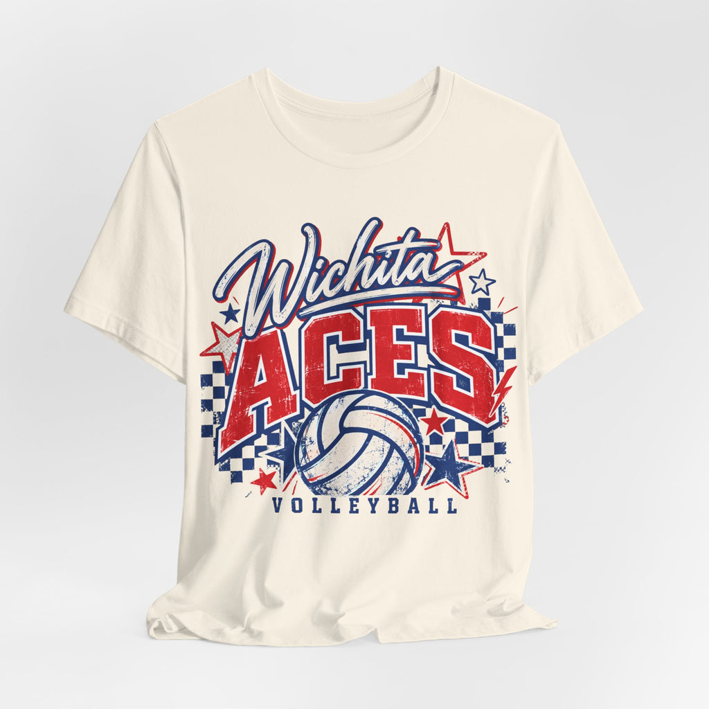 Wichita Aces Volleyball Graphic Soft Tee | Checkered