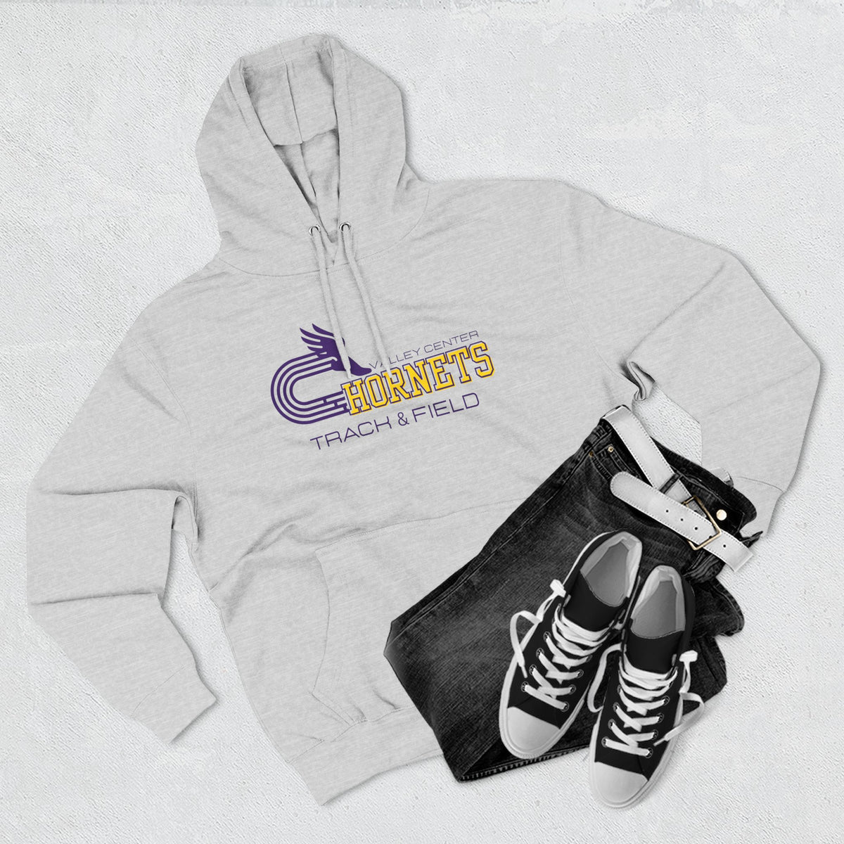 Valley Center Track & Field Hoodie Medium Blend