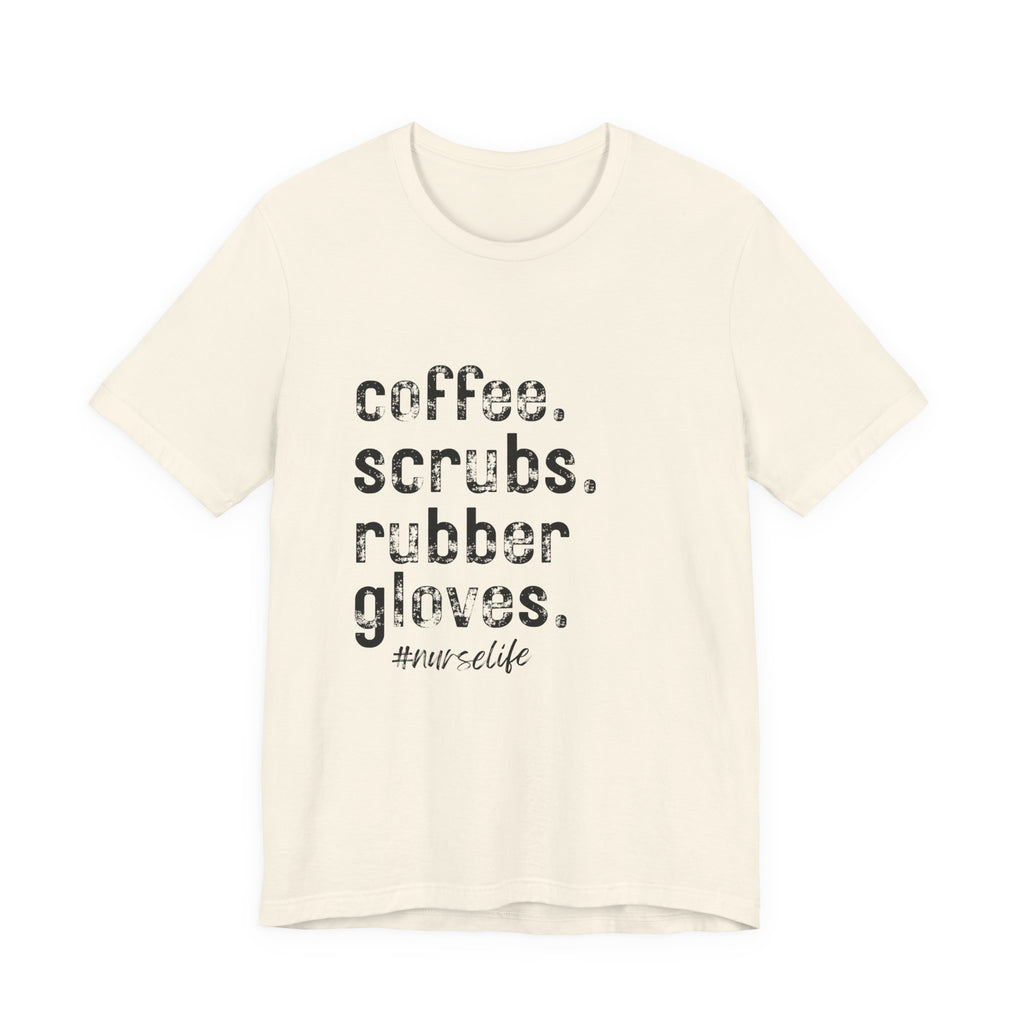 Coffee, Scrubs, Rubber Gloves (color options)