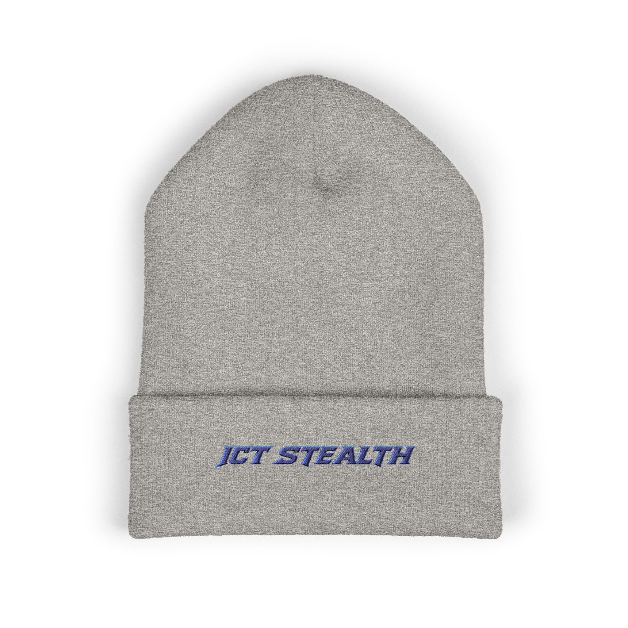 Embroidered Stealth Cuffed Beanie
