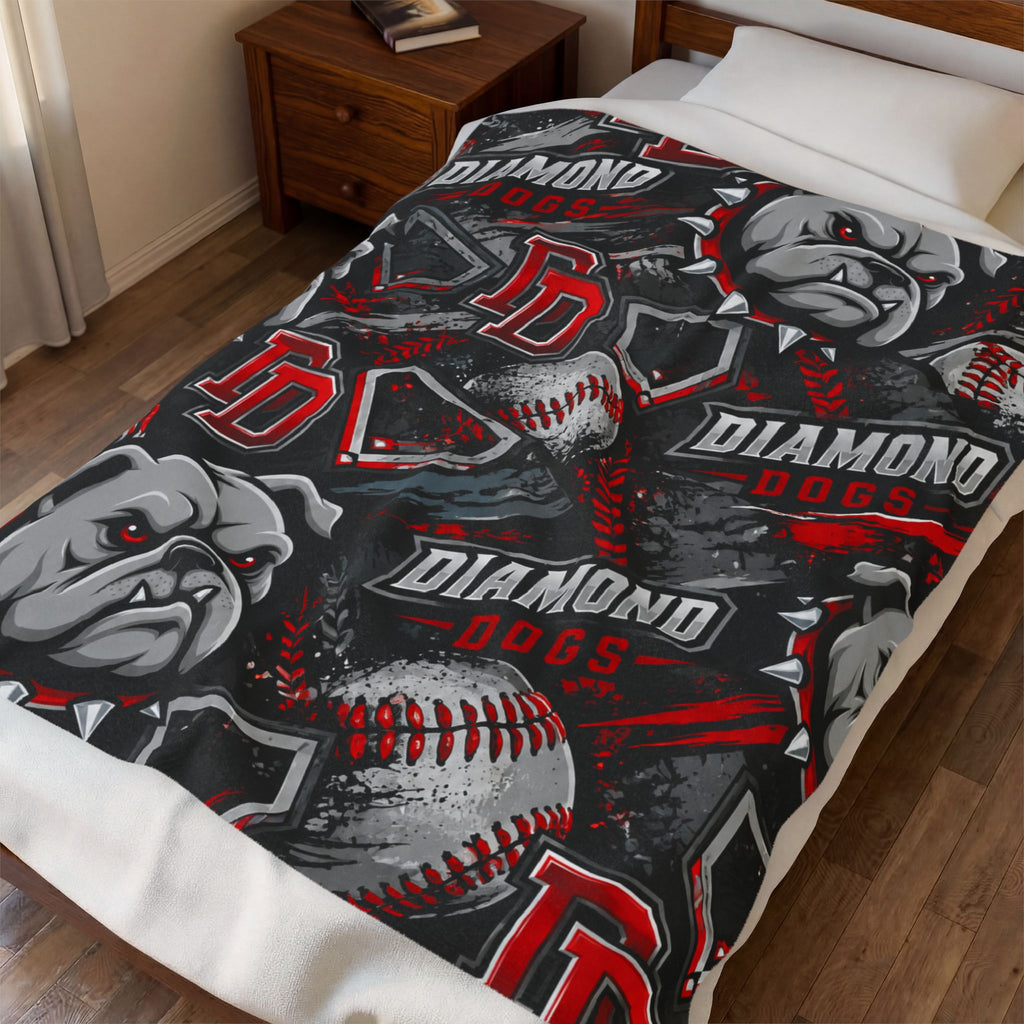 Diamond Dogs Velveteen Plush Blanket
