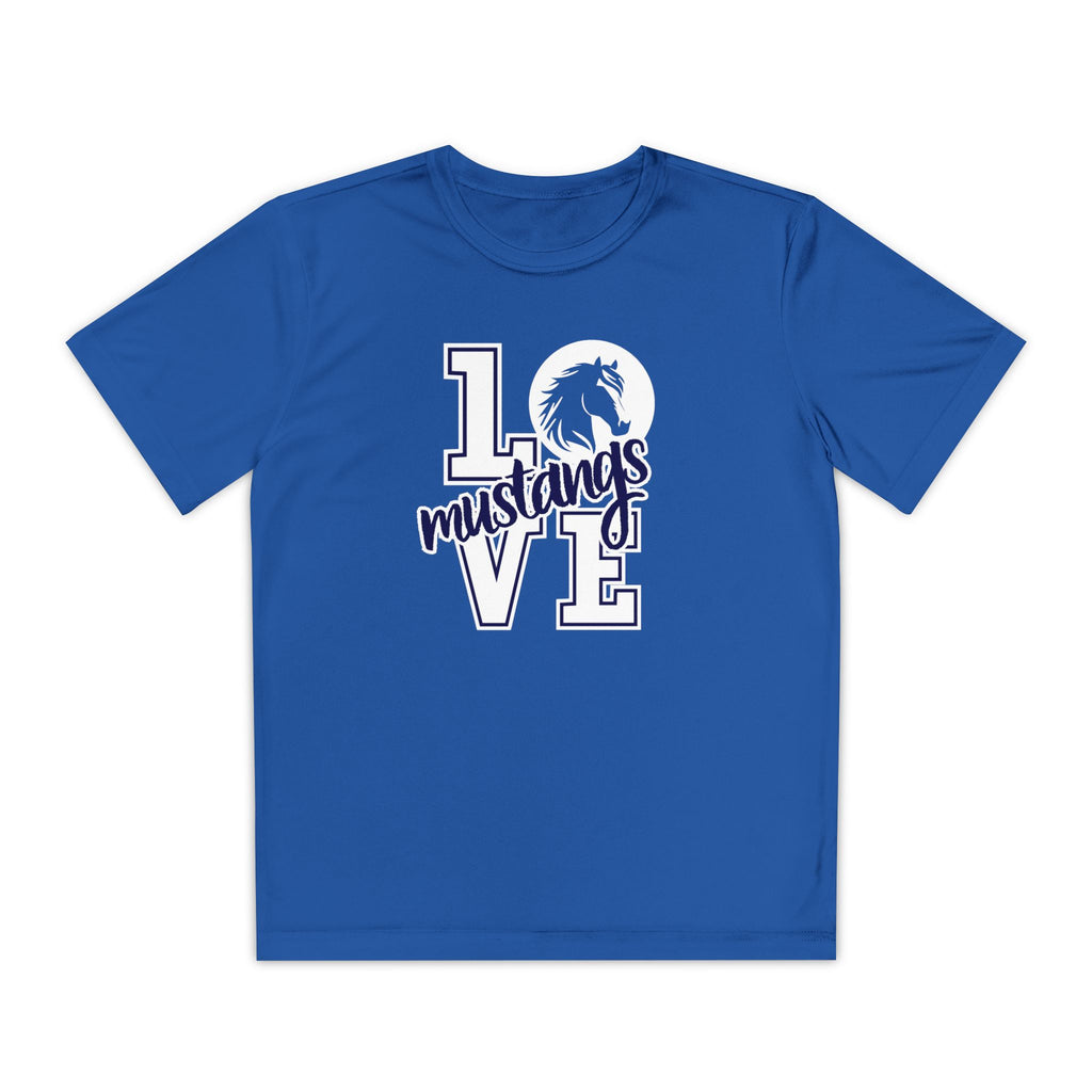 YOUTHn RME Mustangs Love Moisture-Wicking Performance Tee
