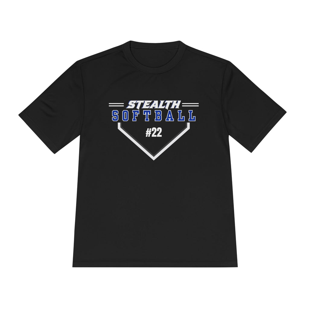 Moisture-Wicking Stealth Softball PERSONALIZED Tee