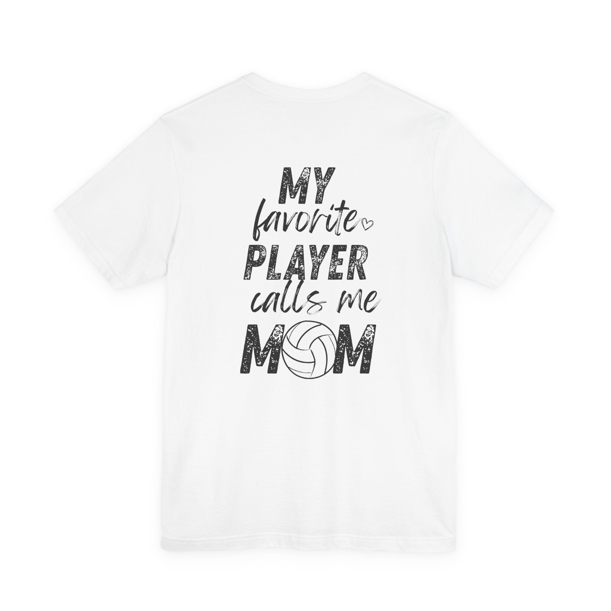 Personalized Volleyball Mom Tee (front/back)
