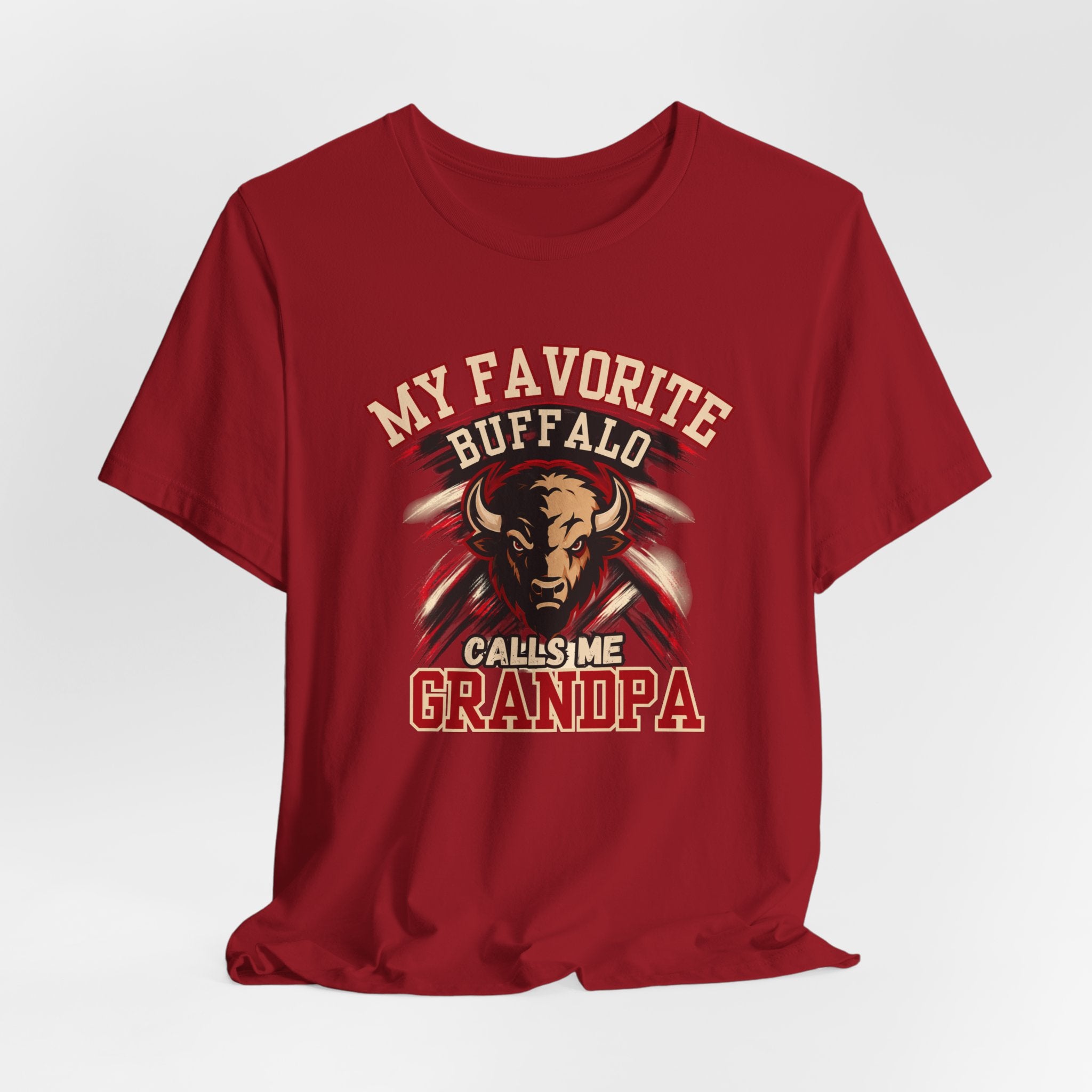 Buffalos My Favorite Buffalo Calls Me Grandpa Soft Tee