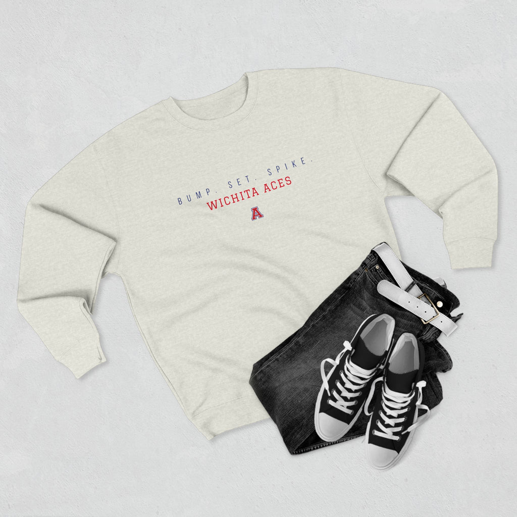 Wichita Aces BUMP SET SPIKE Crewneck | Simple