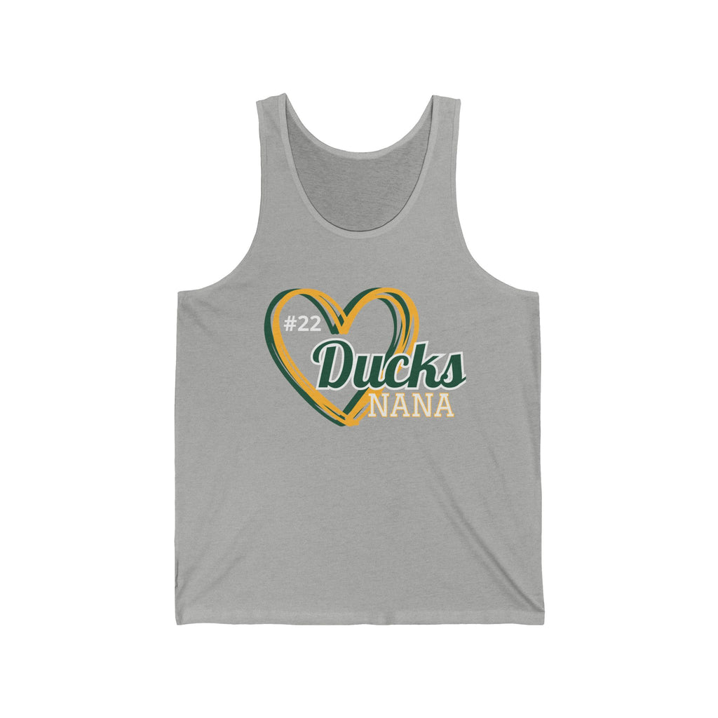 Ducks Nana Personalized Tank Top — Sports Fan Grandma Gift
