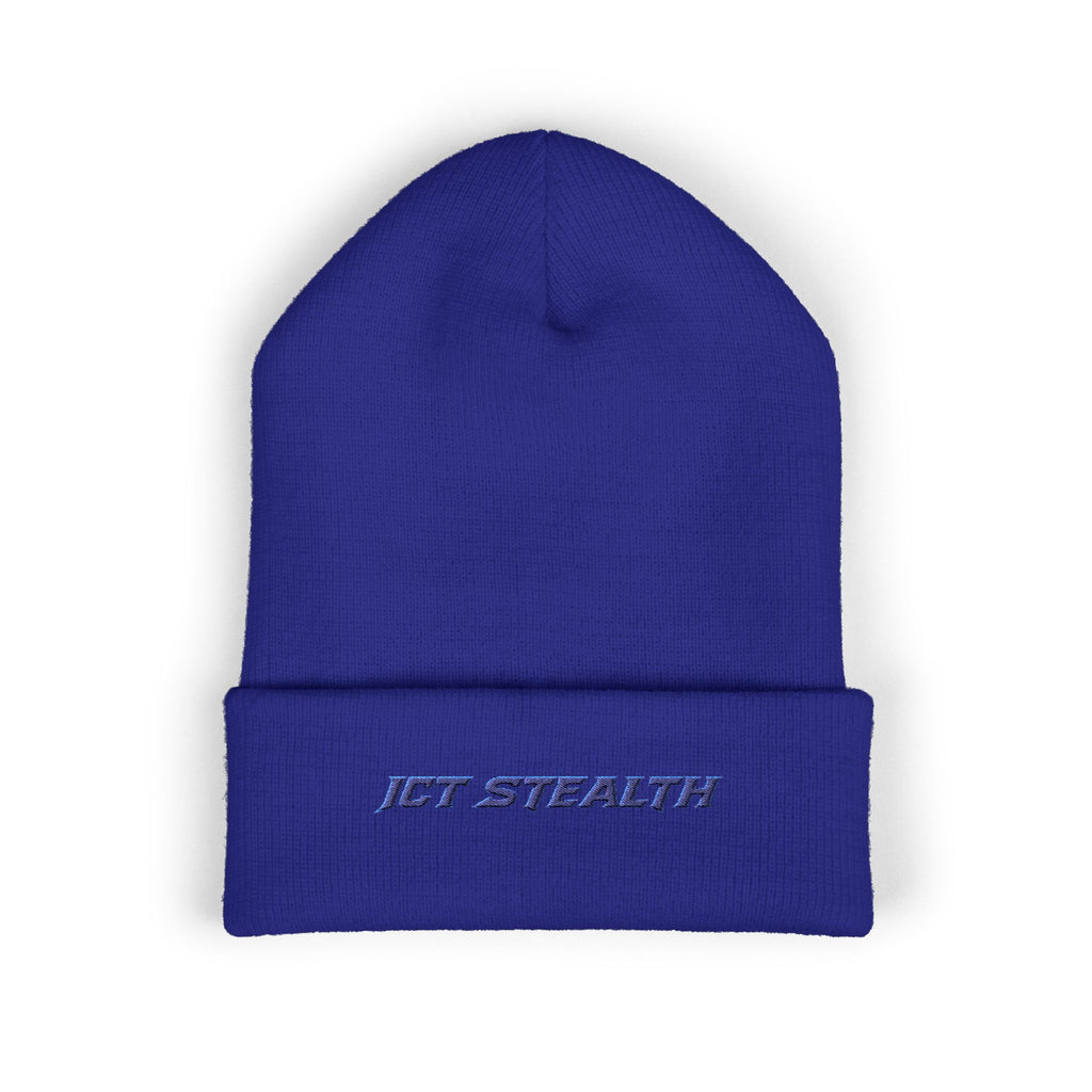 Embroidered Stealth Cuffed Beanie