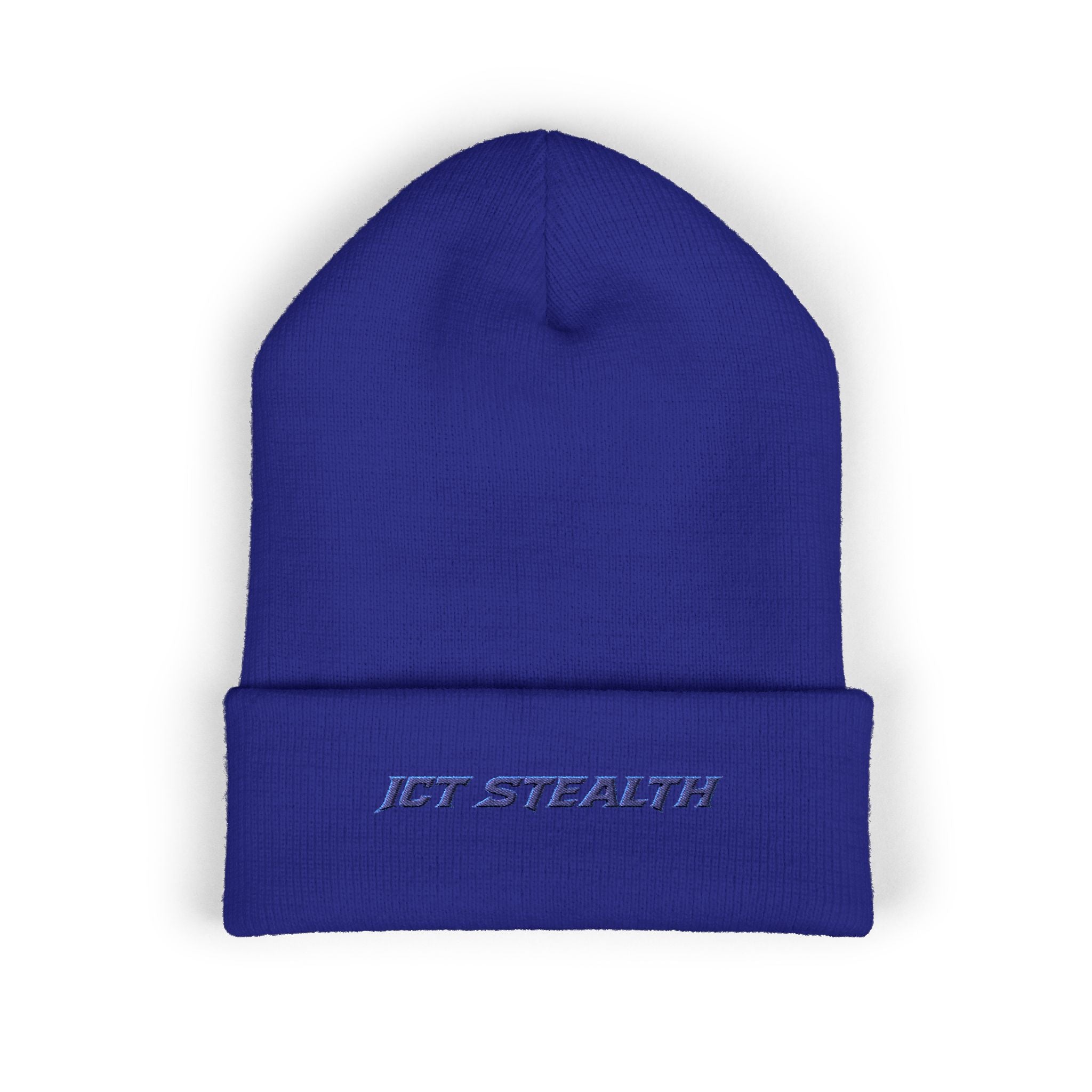 Embroidered Stealth Cuffed Beanie