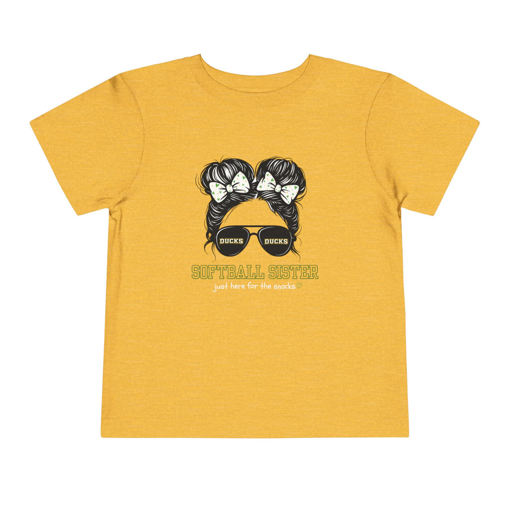 TODDLER Ducks Softball Sister Tee