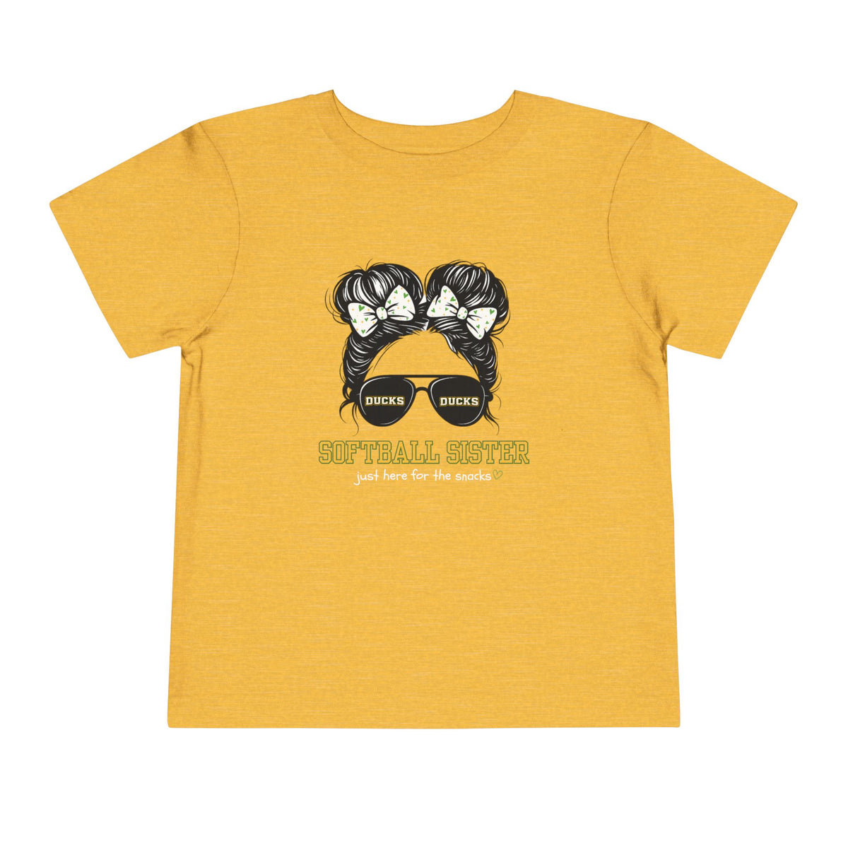 TODDLER Ducks Softball Sister Tee