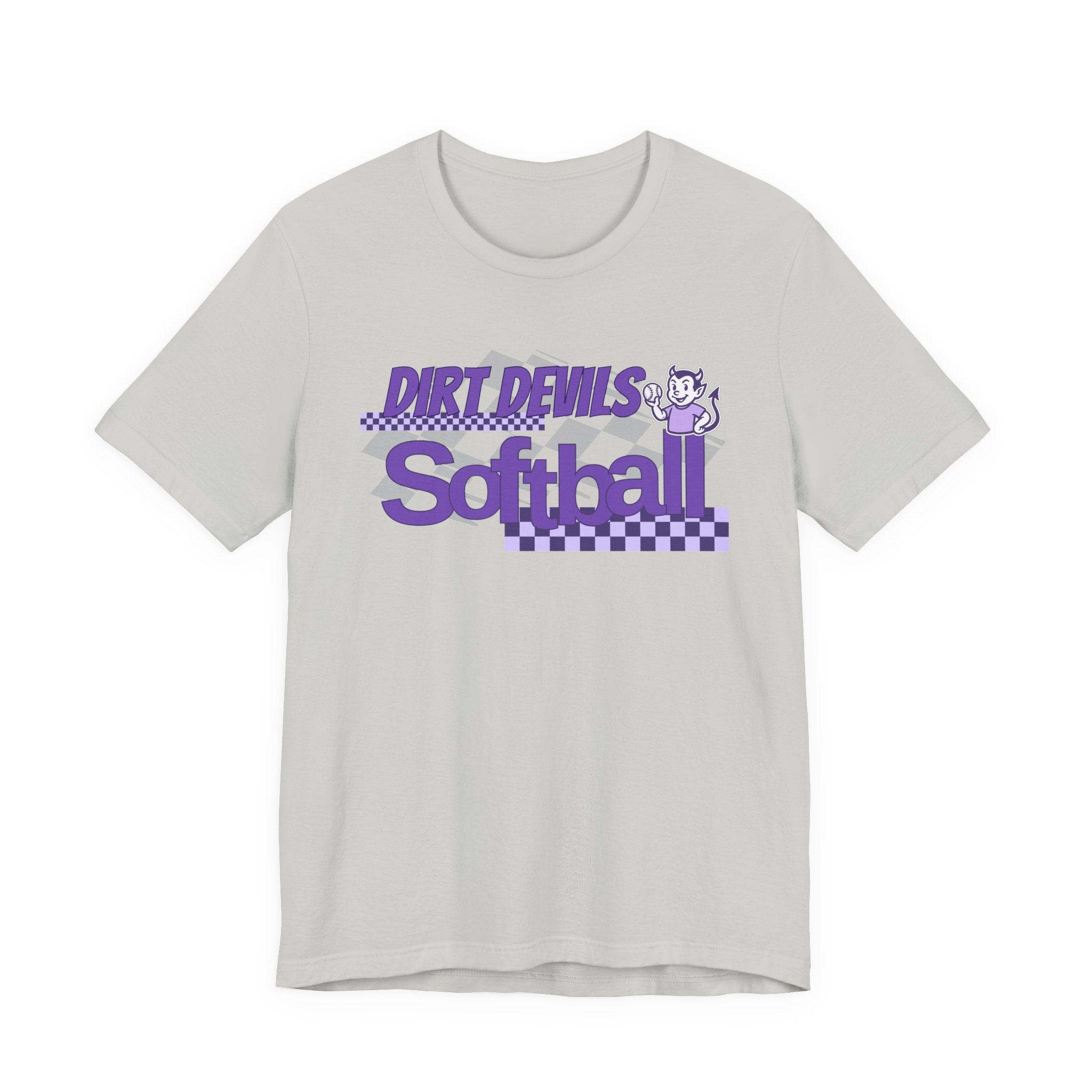 Dirt Devils Softball Checkered Tee U10/12