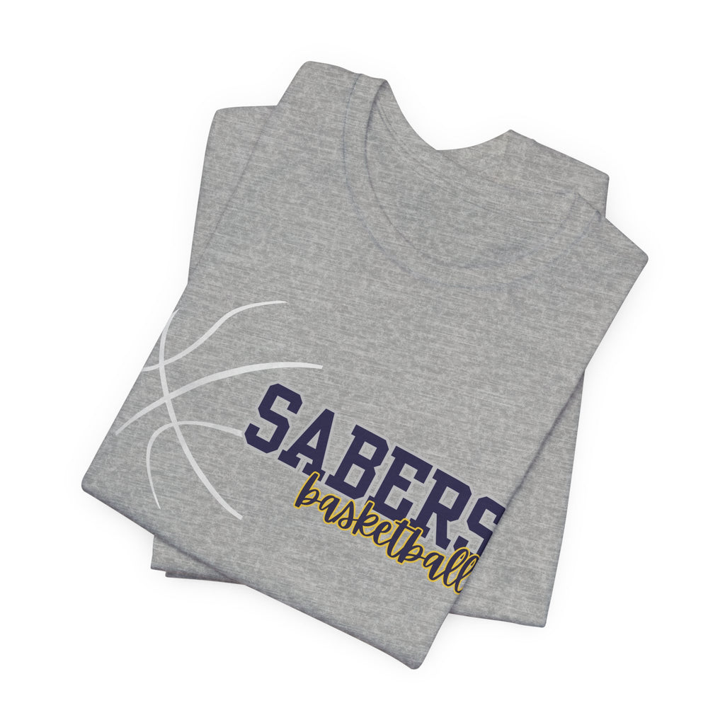 Sabers Basketball T‑Shirt — Team Logo Tee for Fans & Players