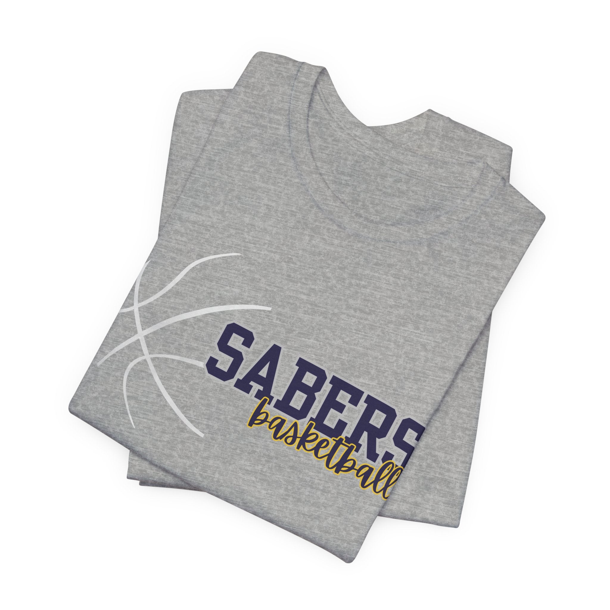 Sabers Basketball T‑Shirt — Team Logo Tee for Fans & Players