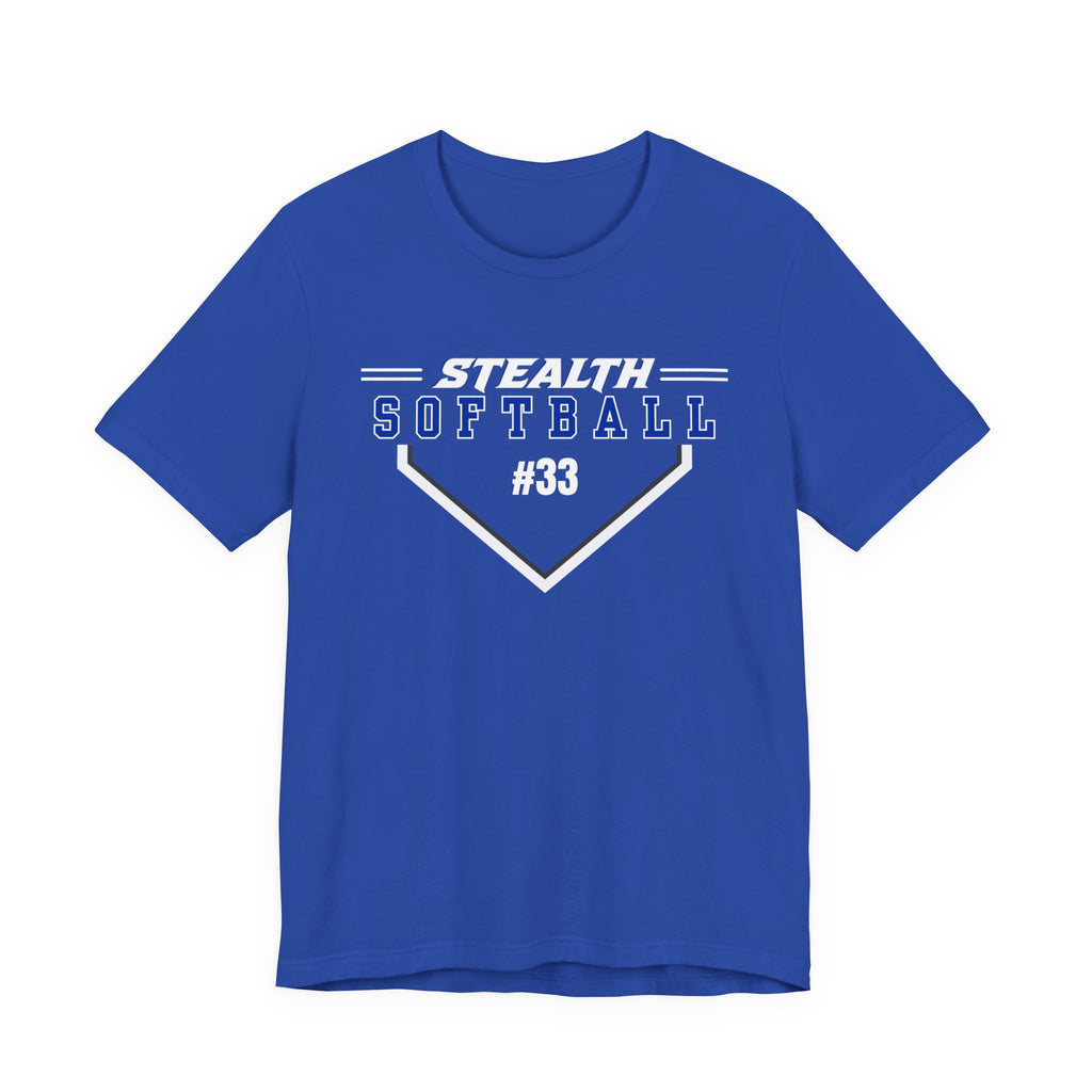 Stealth Simple Softball Tee PERSONALIZED