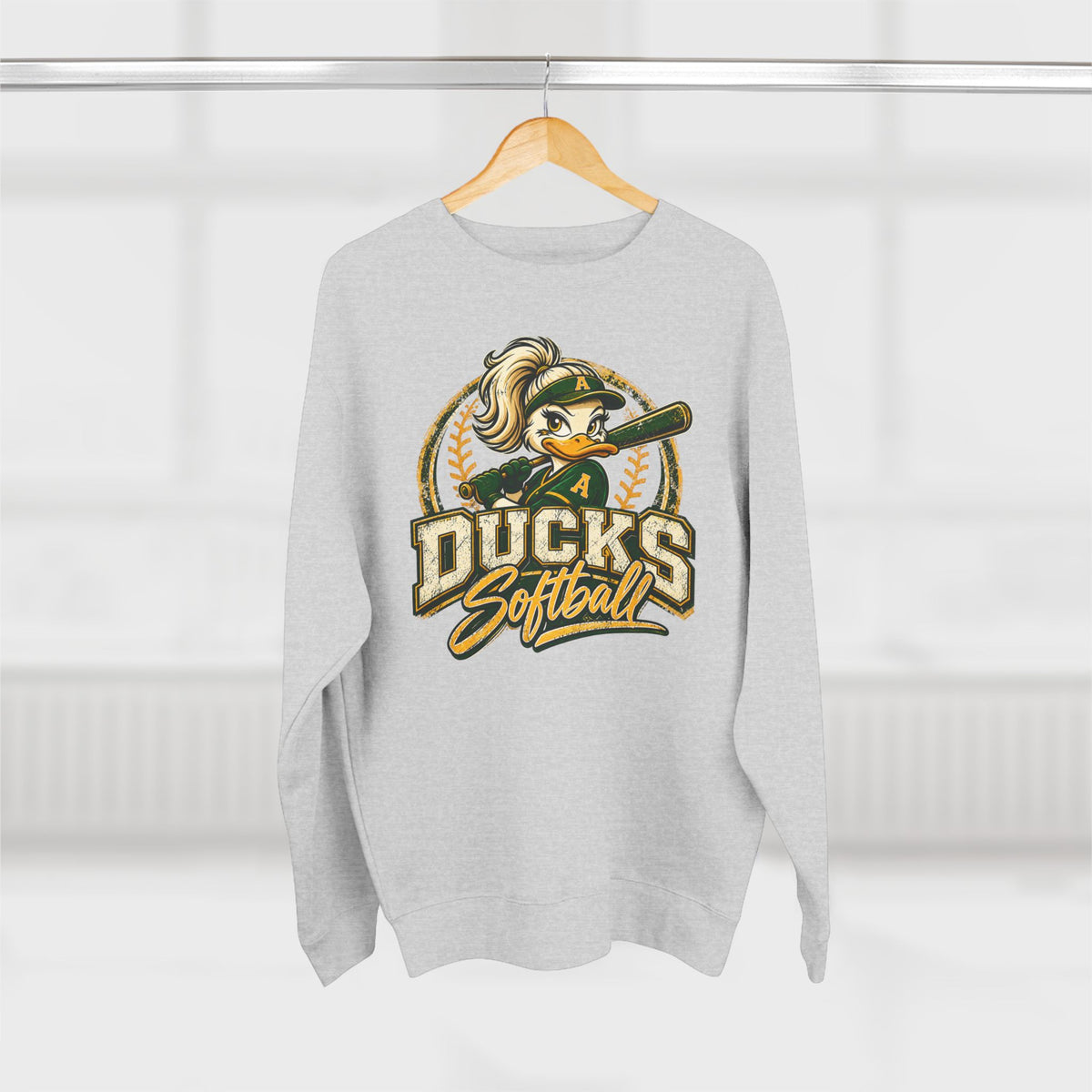 Ducks Softball Crewneck Sweatshirt