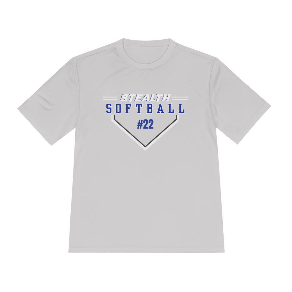 Moisture-Wicking Stealth Softball PERSONALIZED Tee