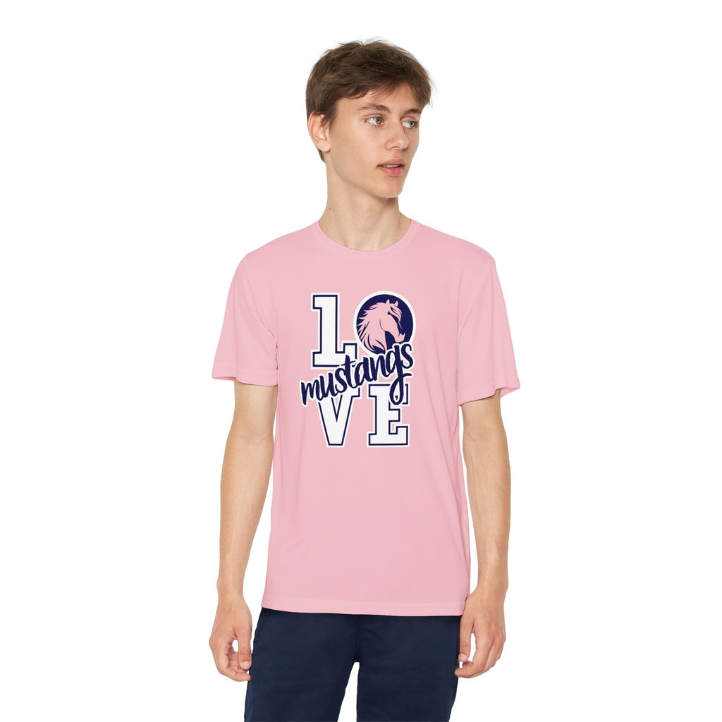 YOUTHn RME Mustangs Love Moisture-Wicking Performance Tee