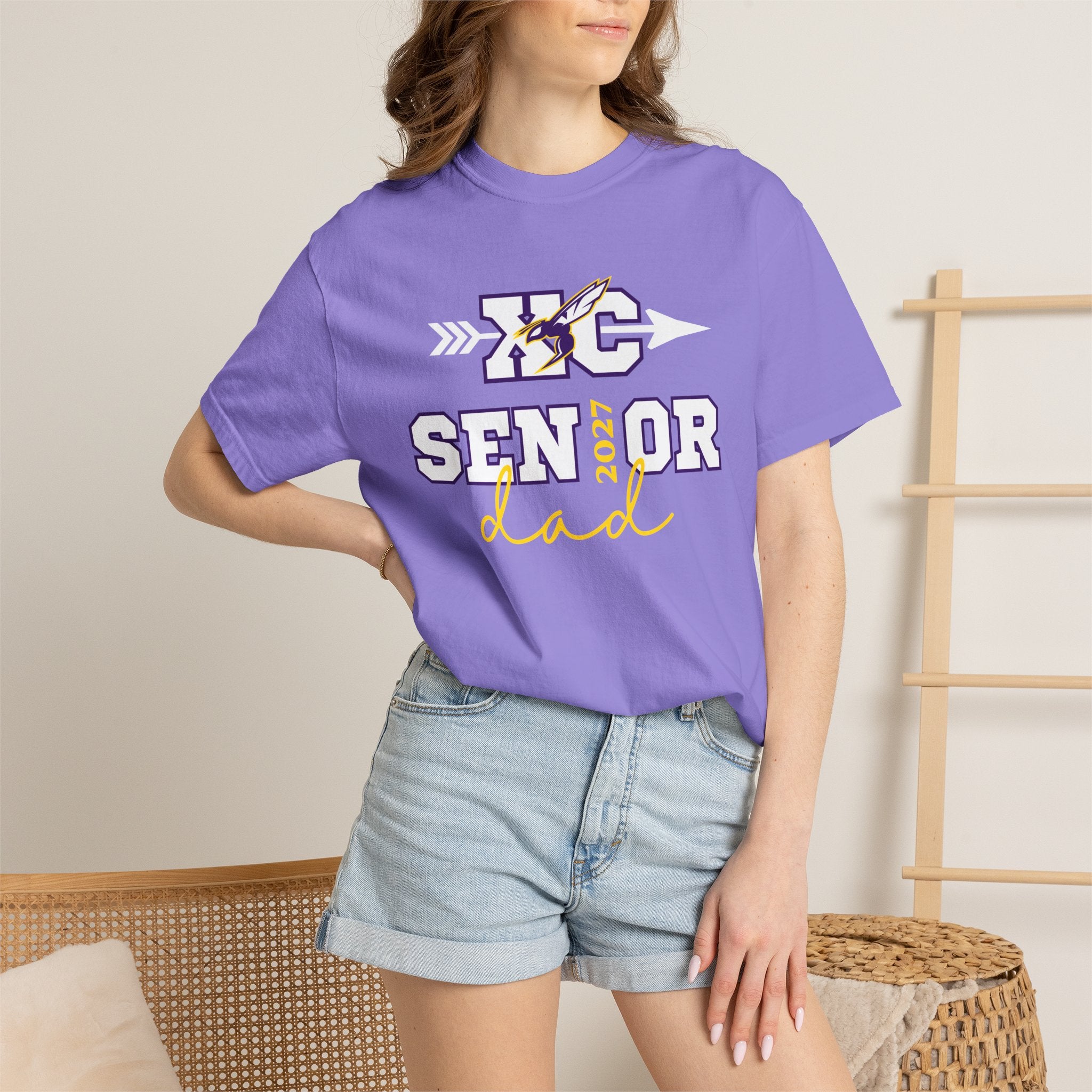 Valley Venter XC Senior Dad Comfort Colors Tee