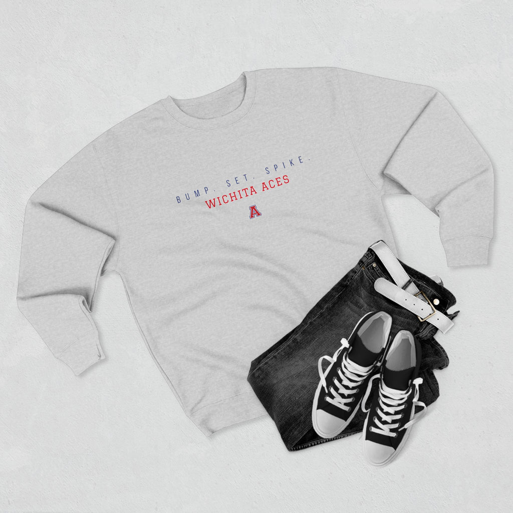 Wichita Aces BUMP SET SPIKE Crewneck | Simple