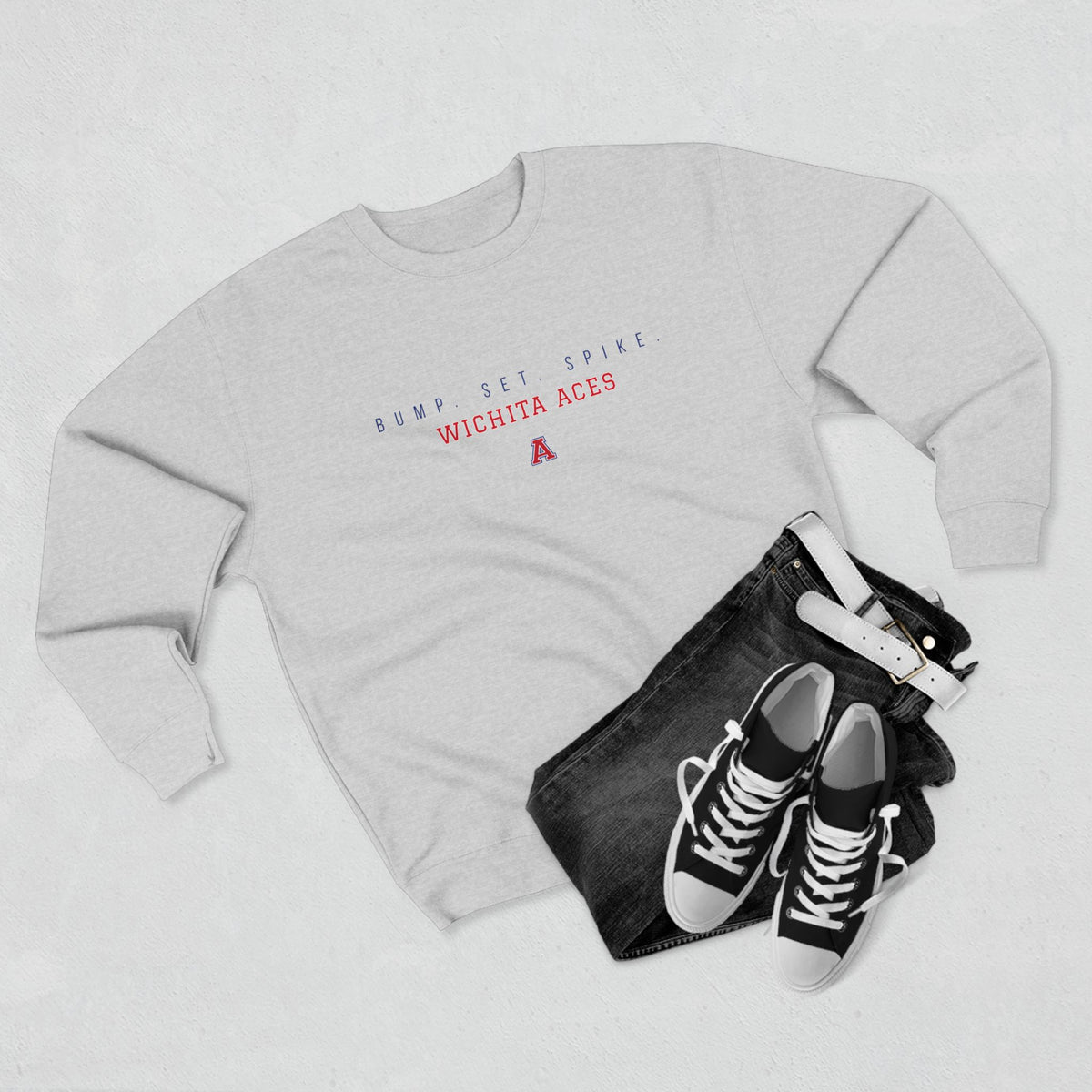 Wichita Aces BUMP SET SPIKE Crewneck | Simple
