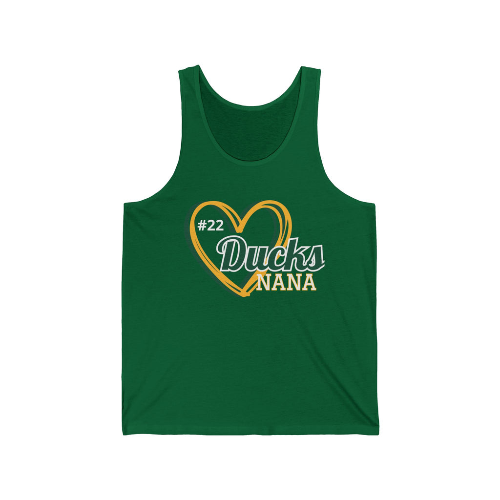 Ducks Nana Personalized Tank Top — Sports Fan Grandma Gift