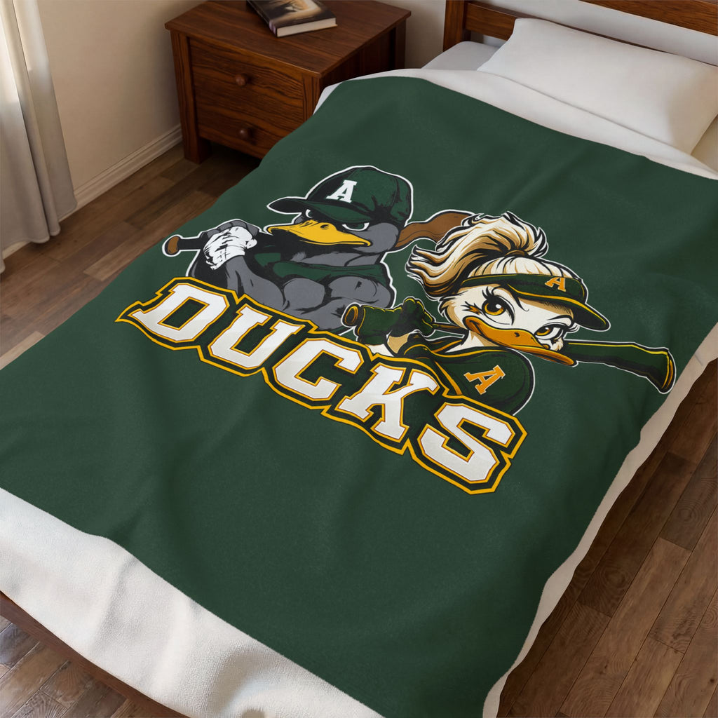 Ducks Velveteen Plush Blanket