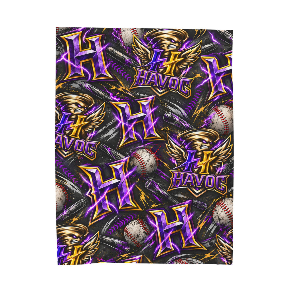 Havoc Baseball Velveteen Plush Blanket