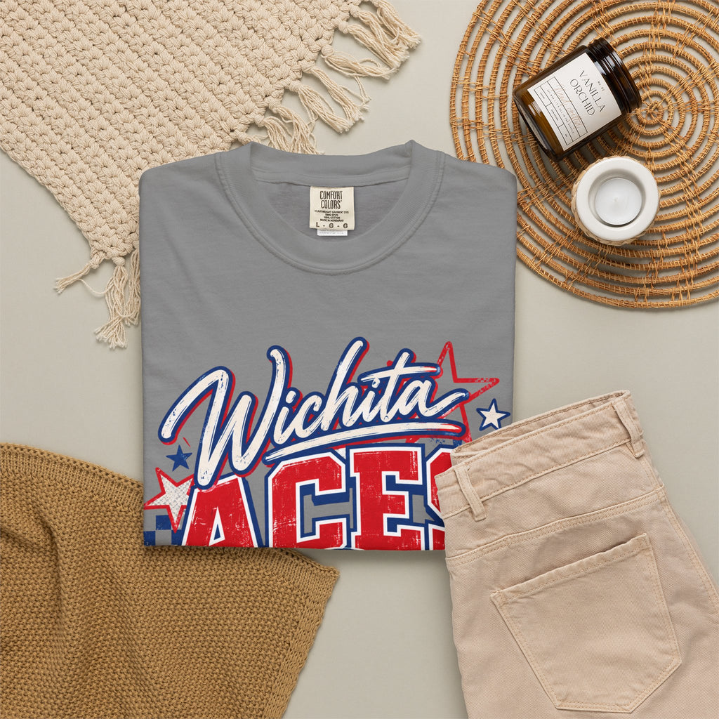 Wichita Aces Volleyball Comfort Colors Tee | Checkered