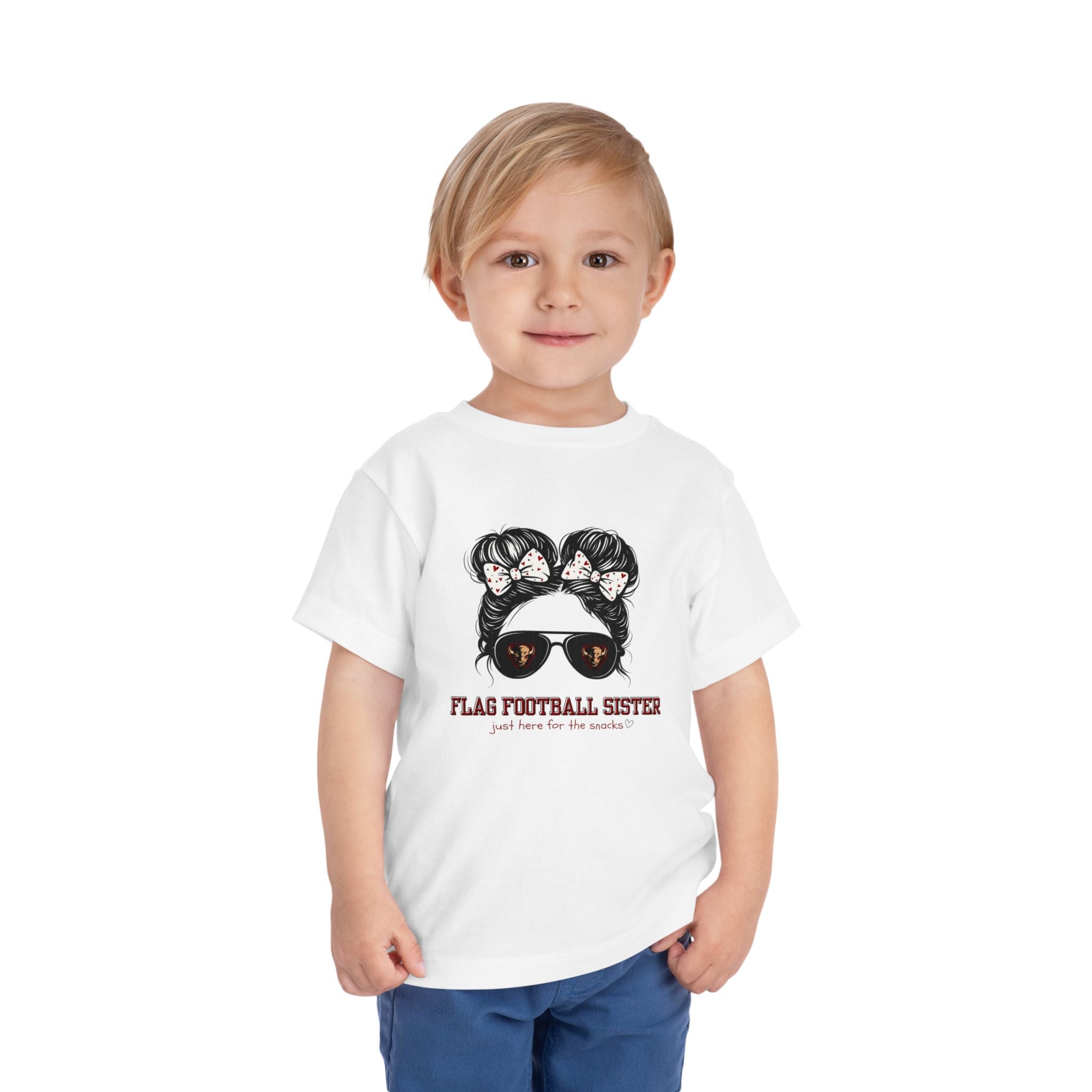 TODDLER Flag Football Sister Tee