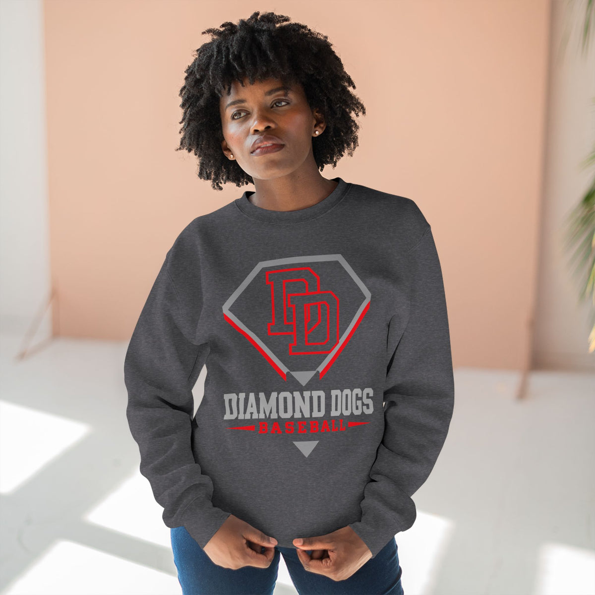 Diamond Dogs Baseball Crewneck Sweatshirt