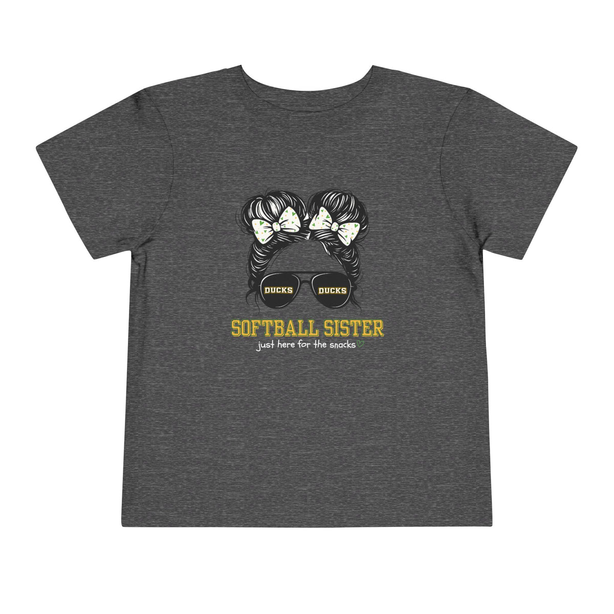 TODDLER Ducks Softball Sister Tee