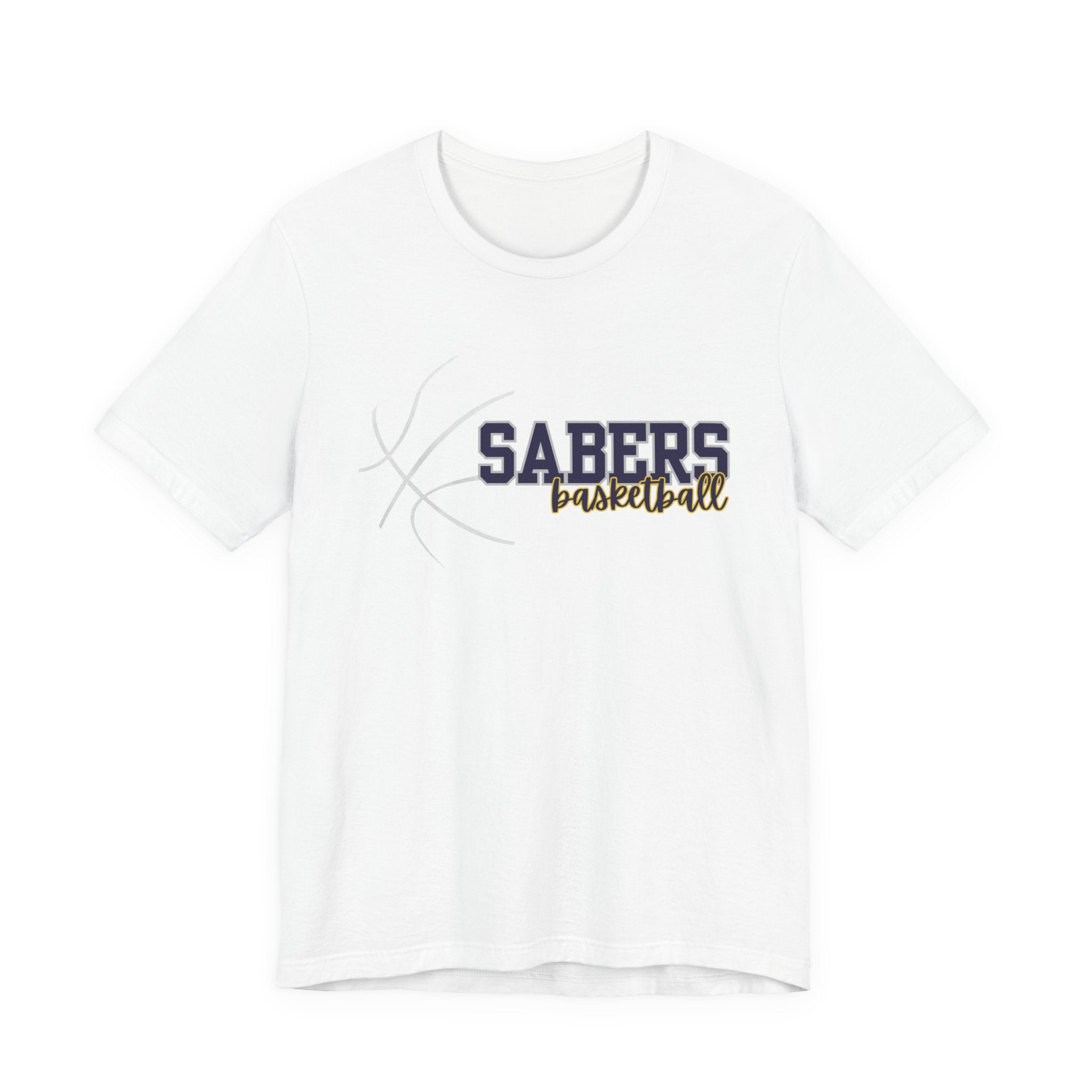 Sabers Basketball T‑Shirt — Team Logo Tee for Fans & Players