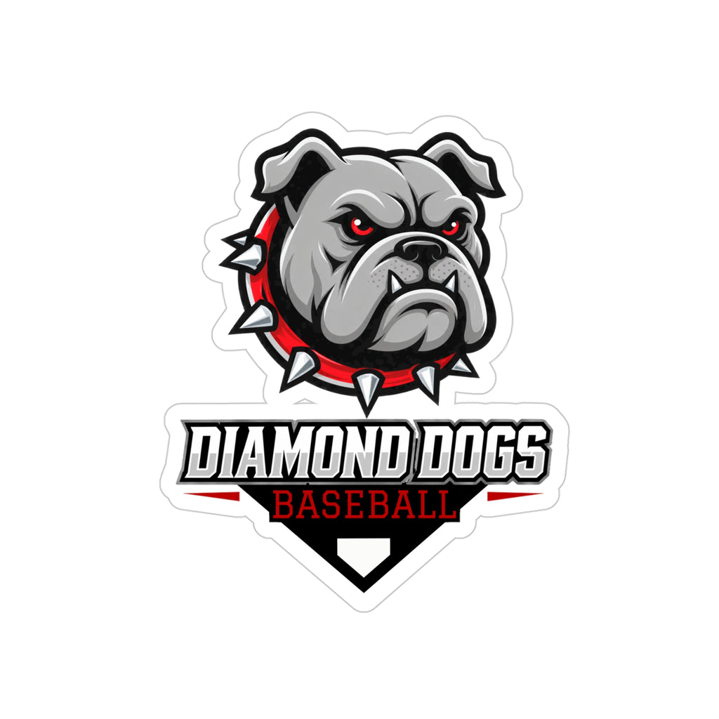 Diamond Dogs Baseball Die-Cut Window Sticker
