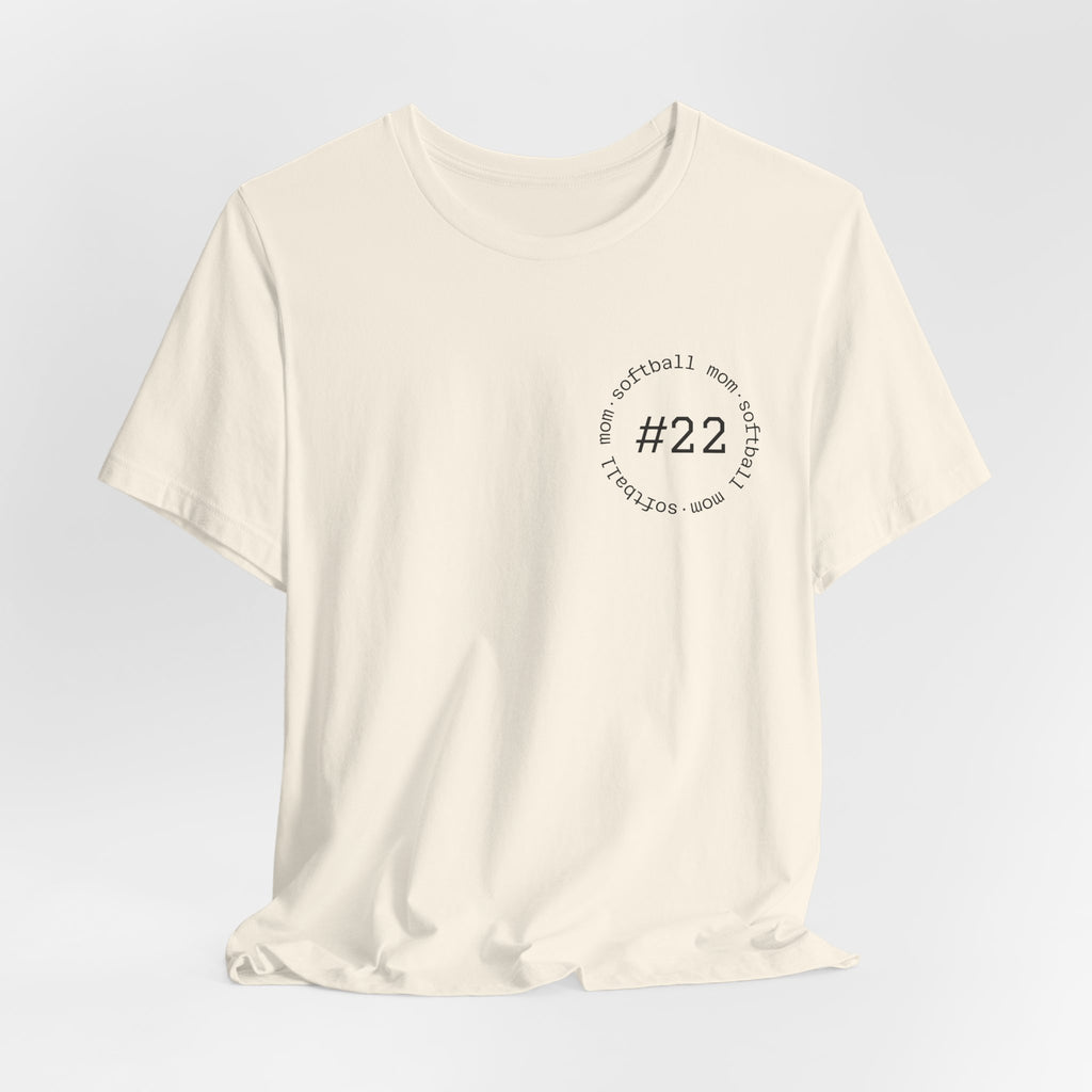 PERSONALIZED Softball Mom (front/back)