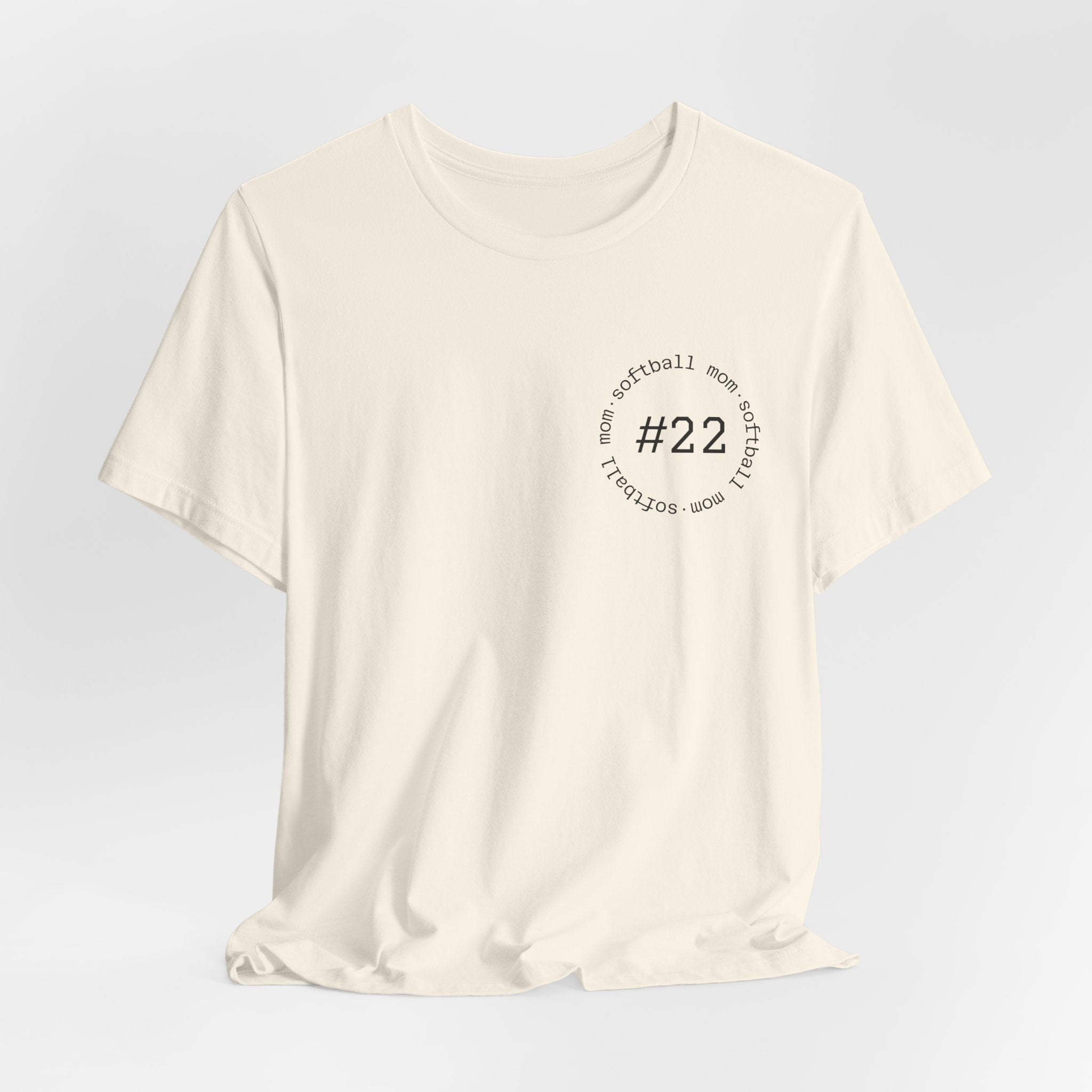 PERSONALIZED Softball Mom (front/back)