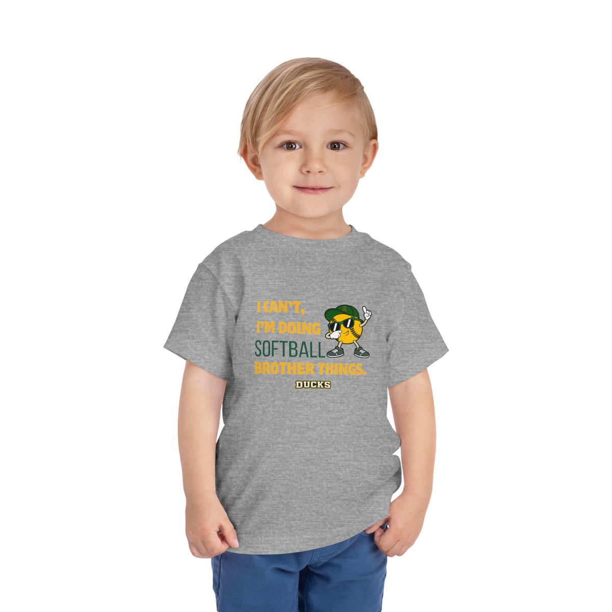 TODDLER Ducks softball Brother Tee