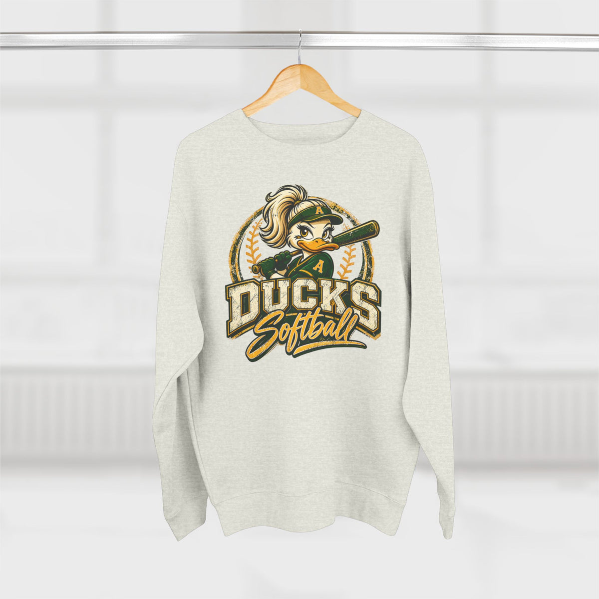 Ducks Softball Crewneck Sweatshirt