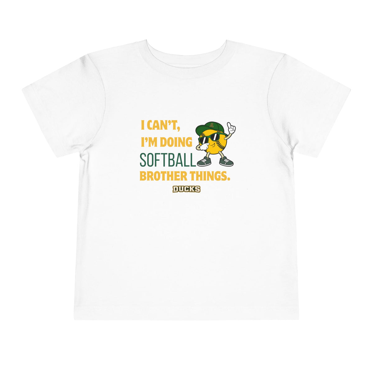 TODDLER Ducks softball Brother Tee