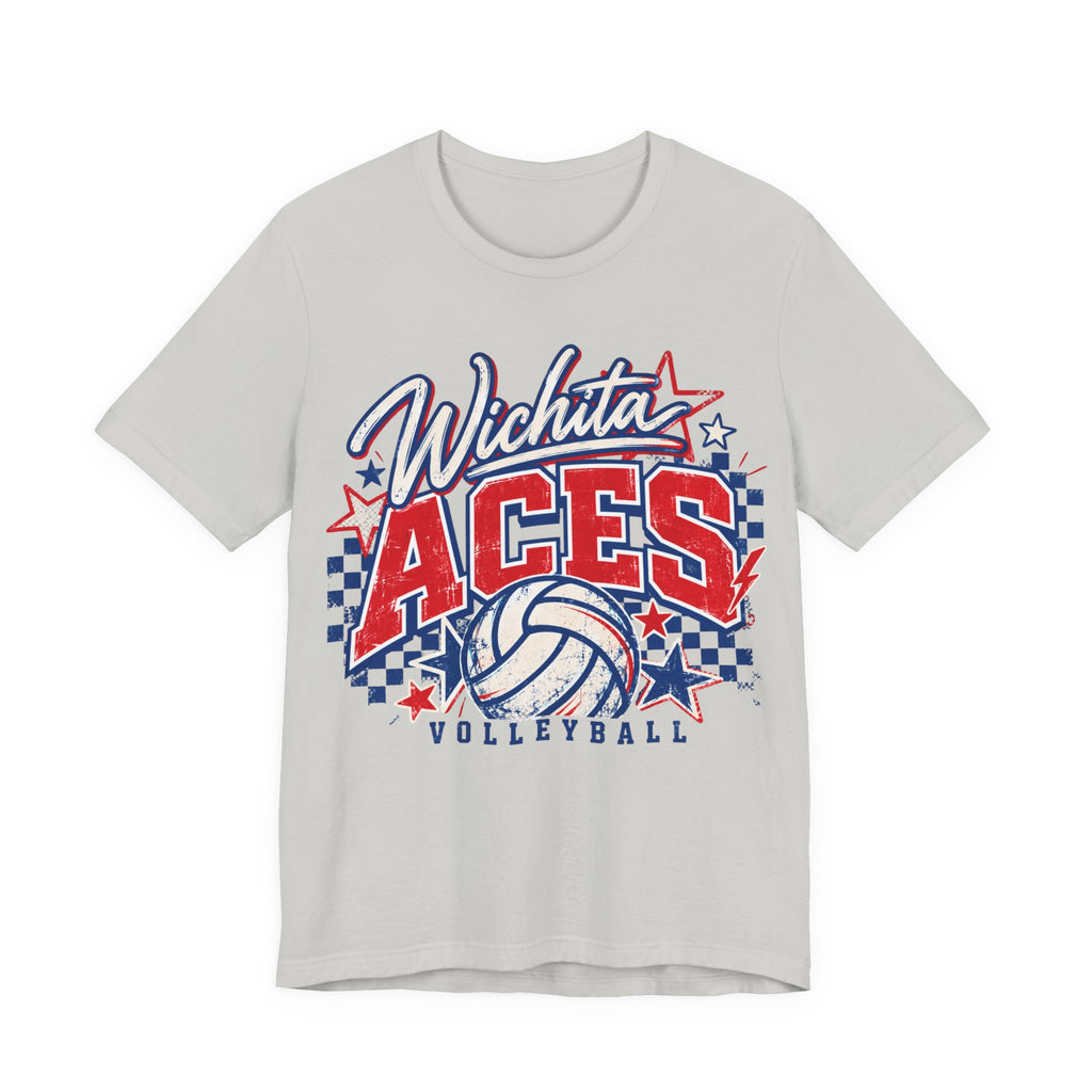 Wichita Aces Volleyball Graphic Soft Tee | Checkered