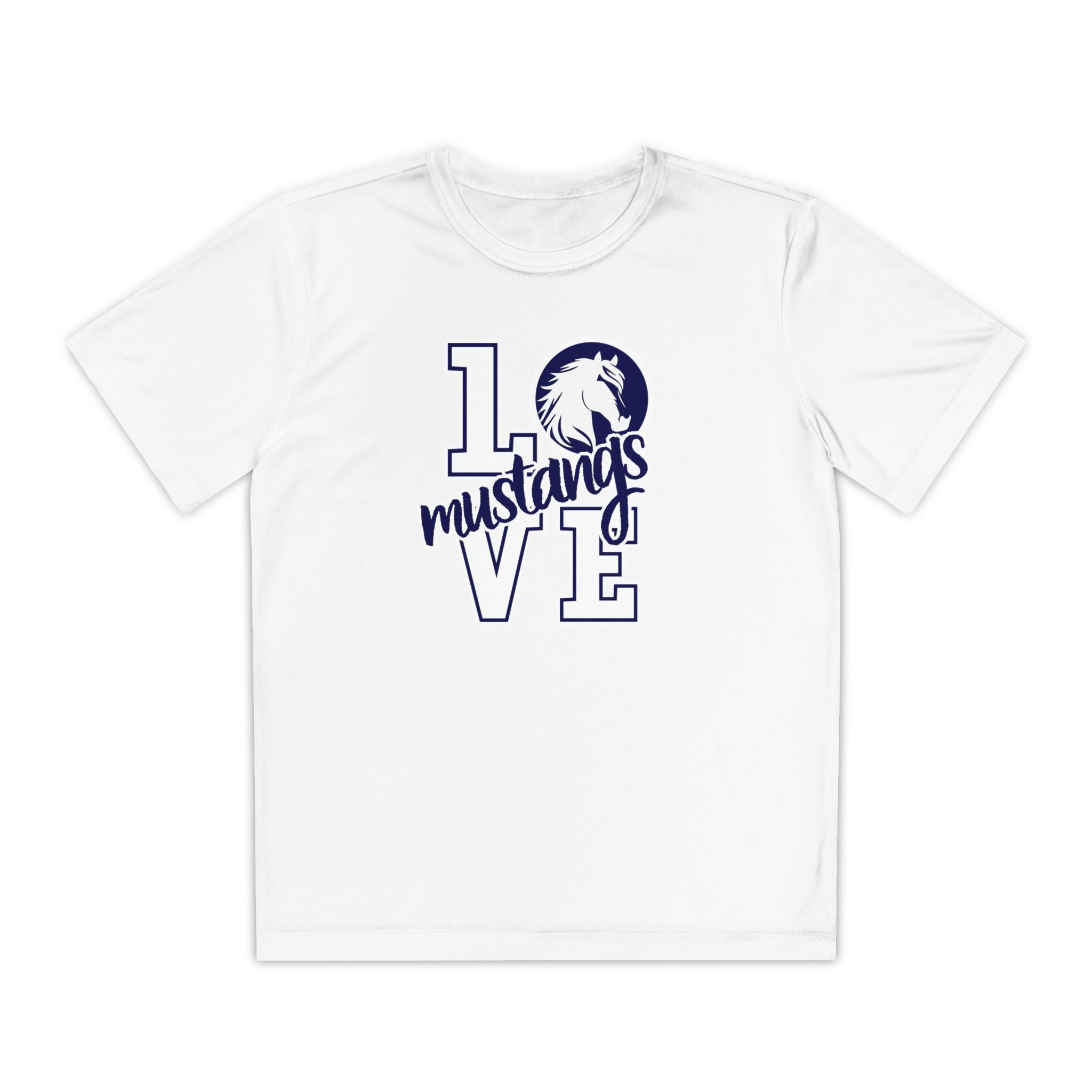 YOUTHn RME Mustangs Love Moisture-Wicking Performance Tee