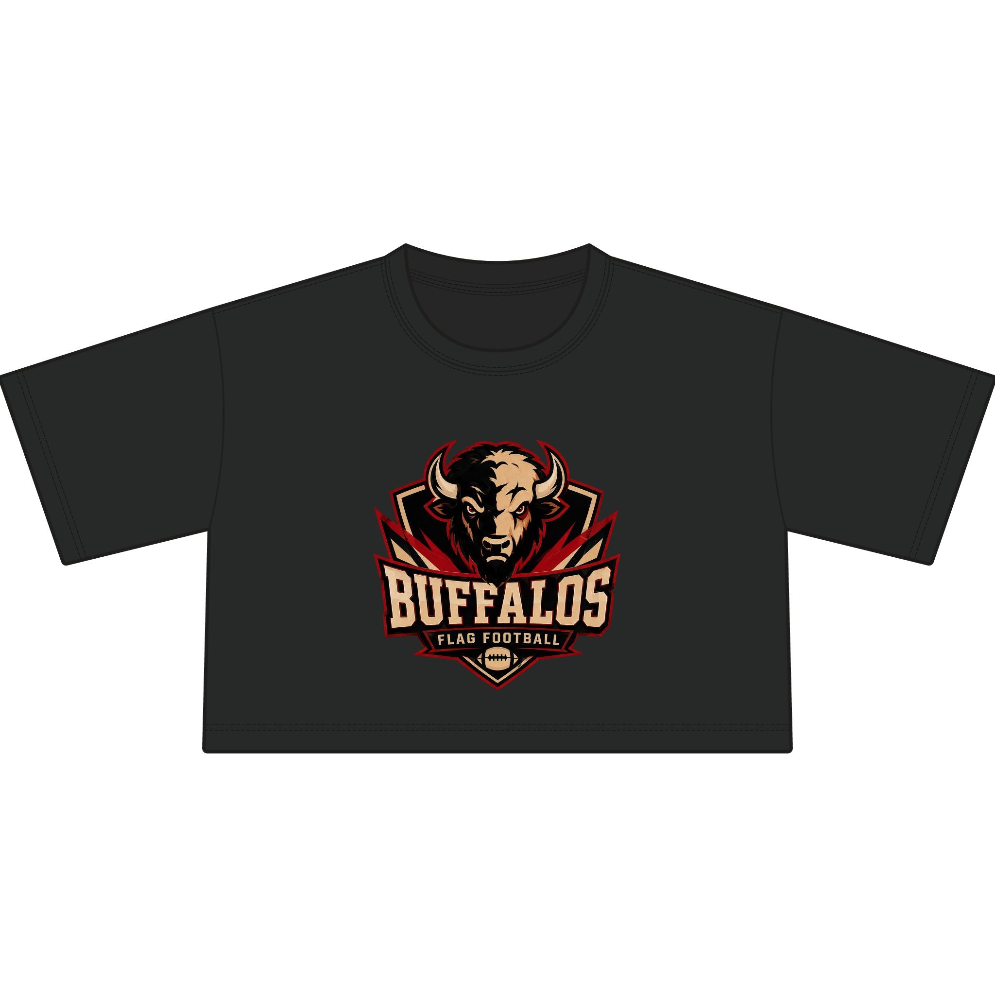 Buffalos Cropped Tee Bella + Canvas