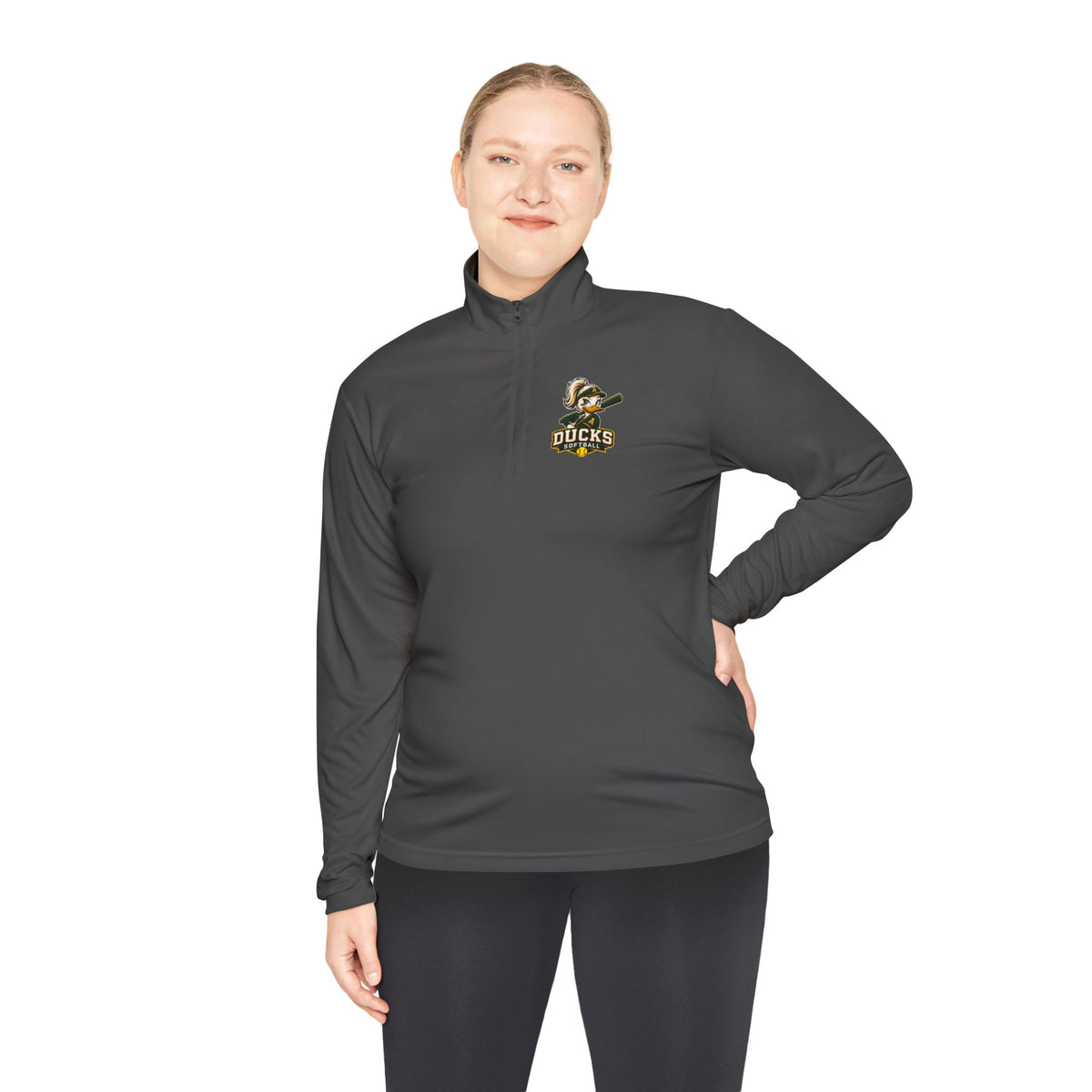 Ducks Softball Quarter-Zip Pullover