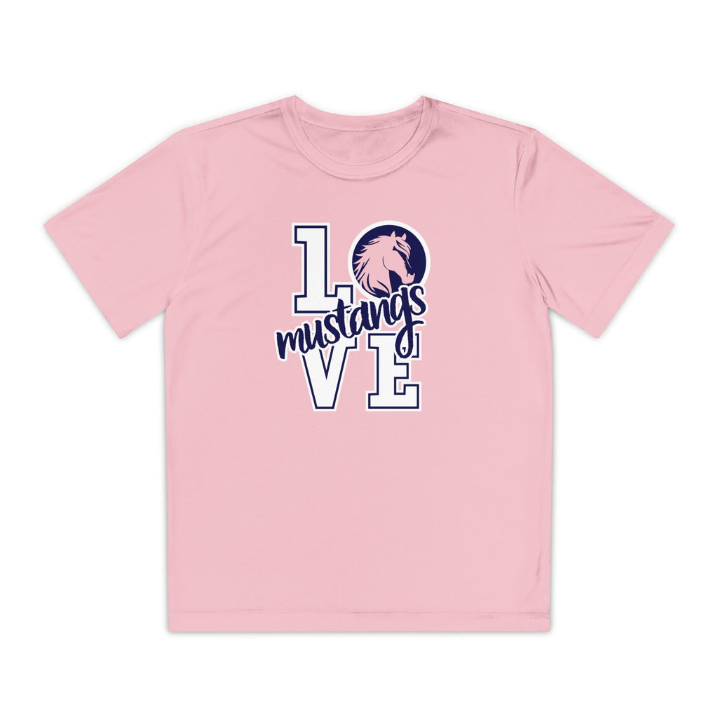 YOUTHn RME Mustangs Love Moisture-Wicking Performance Tee