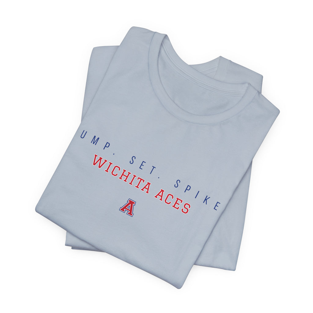 Wichita Aces BUMP SET SPIKE Soft Tee | Simple