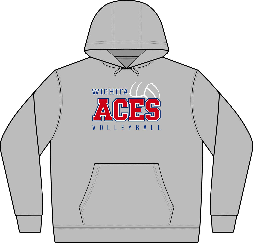 Wichita Aces Volleyball Performance DryBlend Hoodie (Light Weight) | Classic