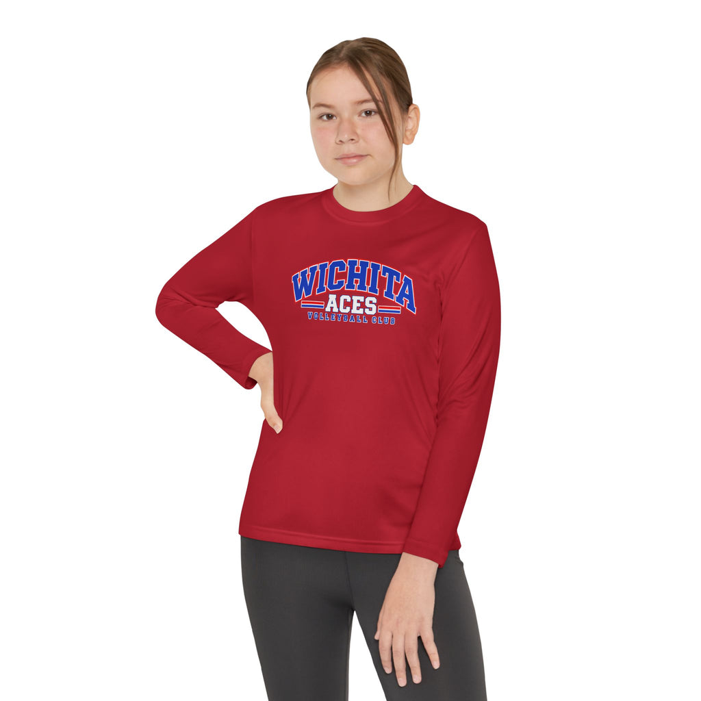 YOUTH Wichita Aces Volleyball Long Sleeve DryBlendTee | Varsity